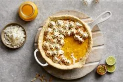 Le Creuset Brat- Und Servierpfanne Signature In Meringue -Küchenorganisation Verkäufe LC tropische Pfannentarte 1460x973