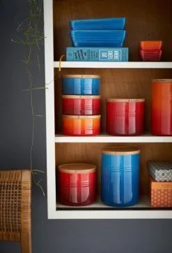 Le Creuset Vorratsdose Mittel In Ofenrot -Küchenorganisation Verkäufe LeCreuset 2015 03 20 0807 neu 5 l