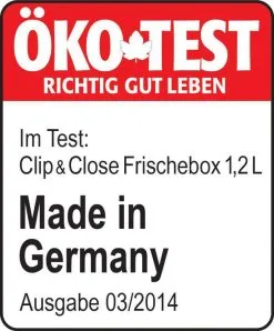 Emsa Frischhaltedosen Set Clip & Close ÖKO-Test, 3-teilig -Küchenorganisation Verkäufe Oekotest Clip Close MIG 2014 RZ l