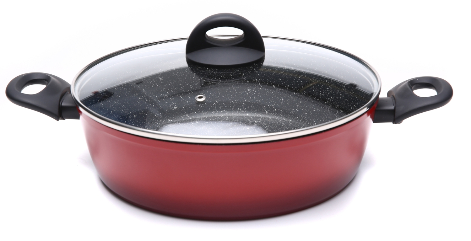 SSW Aluminium-Schmorpfanne Crispy Natura Big Red 3 SSW Aluminium-Schmorpfanne Crispy Natura Big Red