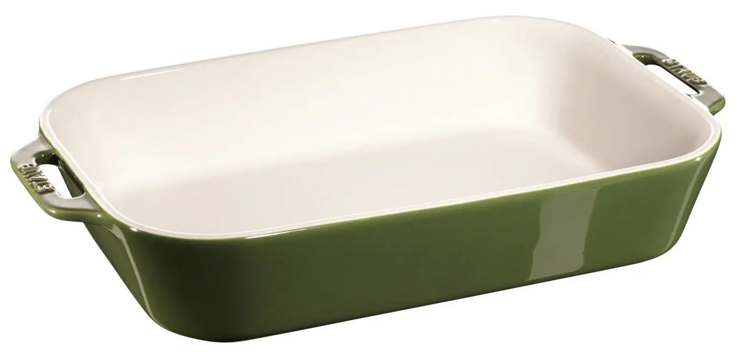 Staub Auflaufform Aus Keramik In Basilikumgrün 3 Staub Auflaufform Aus Keramik In Basilikumgrün