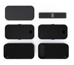 Monbento MB Original Bento-Box, Schwarz -Küchenorganisation Verkäufe bento monbento MBO noir eclate x6 HD l