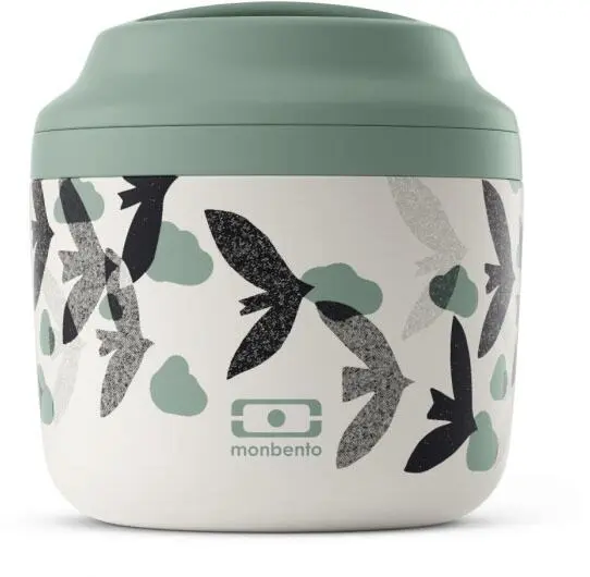 Monbento MB Element Isolier-Speisegefäß, Graphic Birds 3 Monbento MB Element Isolier-Speisegefäß, Graphic Birds