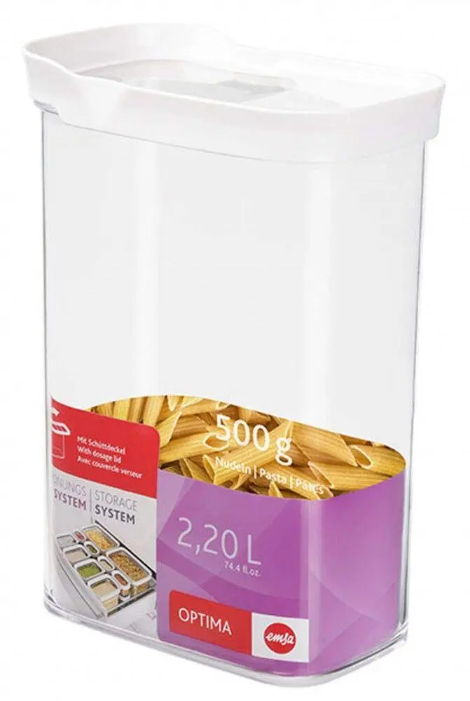 Emsa Schüttdose Optima 2,20 Liter, Rechteckig 3 Emsa Schüttdose Optima 2,20 Liter, Rechteckig