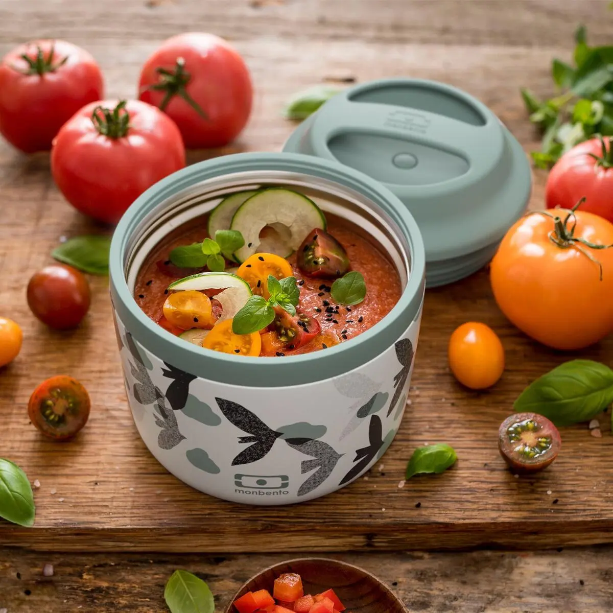 Monbento MB Element Isolier-Speisegefäß, Graphic Birds 8 Monbento MB Element Isolier-Speisegefäß, Graphic Birds – Bild 6