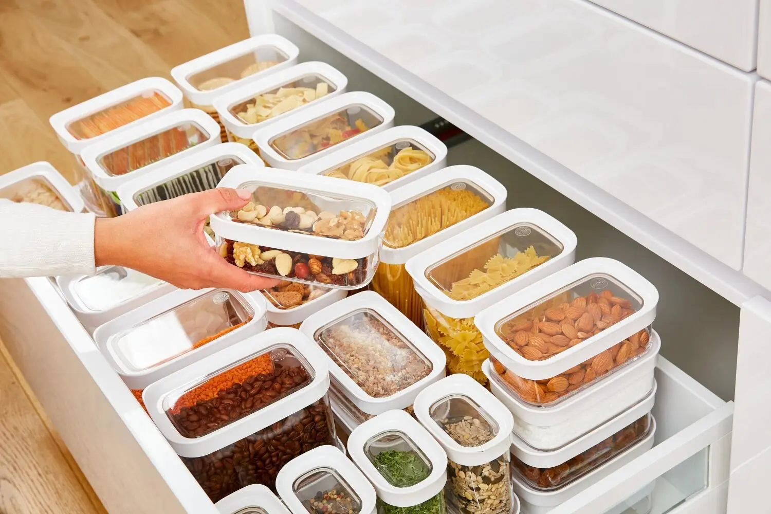 Emsa Trockenvorratsdose Optima 2 L, Rechteckig 8 Emsa Trockenvorratsdose Optima 2 L, Rechteckig – Bild 6