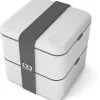 Monbento MB Square Bento-Box Coton, Made In France -Küchenorganisation Verkäufe mb square grey coton 50274866442 o