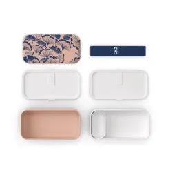 Monbento MB Original Bento-Box, Graphic Gingko -Küchenorganisation Verkäufe mbo ginkgo exploded