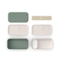 Monbento MB Original Bento-Box, Grün Natural 10 Monbento MB Original Bento-Box, Grün Natural -Küchenorganisation Verkäufe mbo naturalgreen exploded