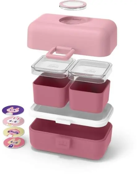 Monbento MB Tresor Bento-Box In Rosa Blush 5 Monbento MB Tresor Bento-Box In Rosa Blush – Bild 3
