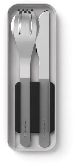 Monbento Slim Box Besteck In Schwarz Onyx