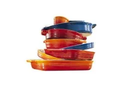Le Creuset Auflaufform Tradition Oval In Kirschrot -Küchenorganisation Verkäufe topfstapel frei l 1