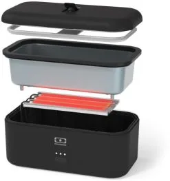 Monbento Beheizbare Lunchbox MB Warmer In Schwarz 10 Monbento Beheizbare Lunchbox MB Warmer In Schwarz -Küchenorganisation Verkäufe warmer black onyx eclate technique